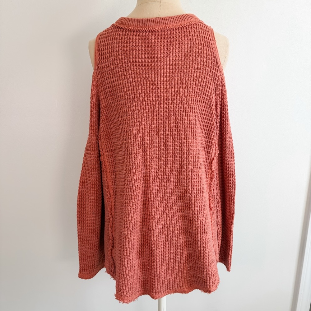 Free People Sunrise Sunset Cold Shoulder Sweater - Picture 8 of 12